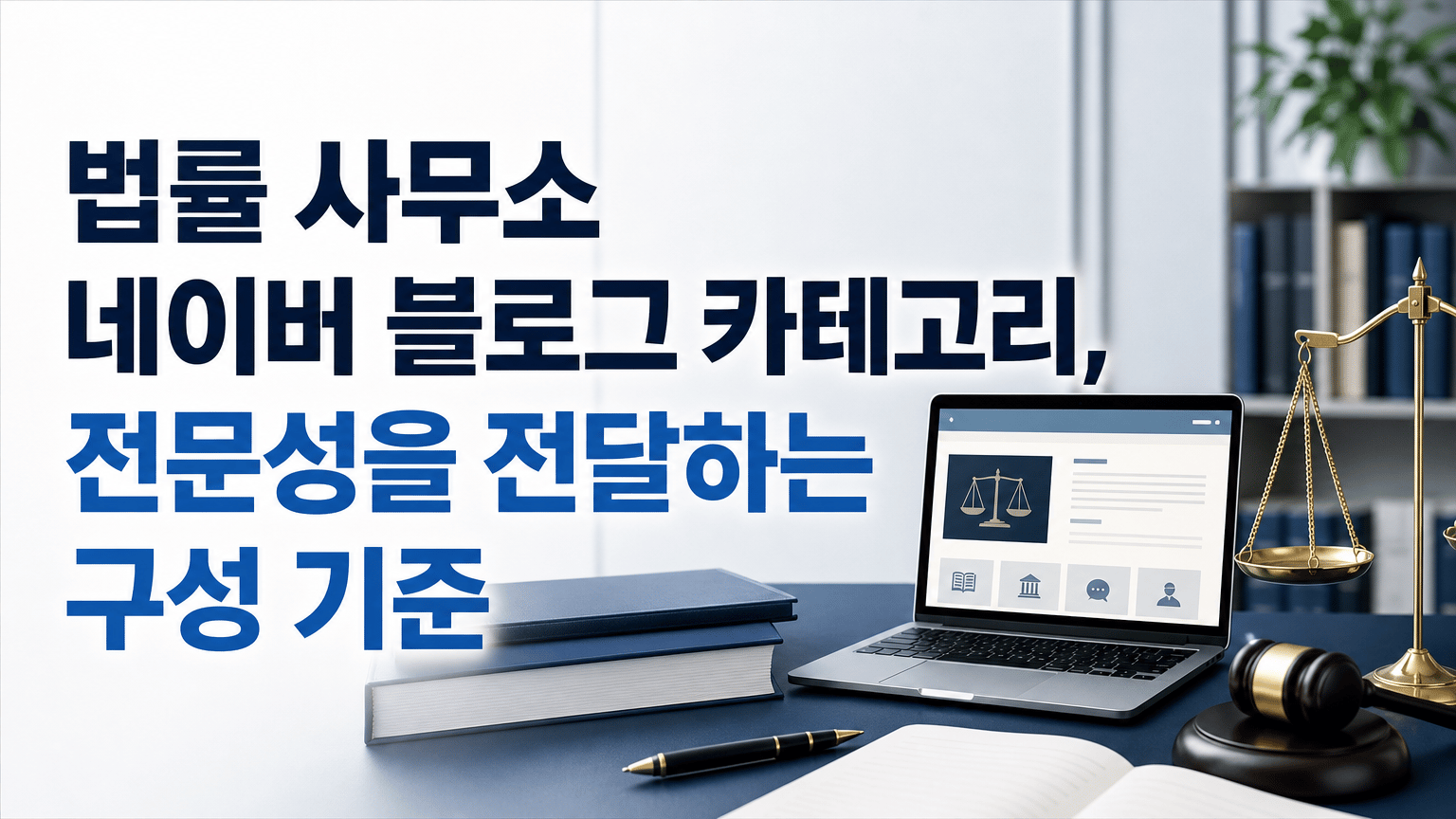 법률 사무소 네이버 블로그 카테고리, 전문성을 전달하는 구성 기준