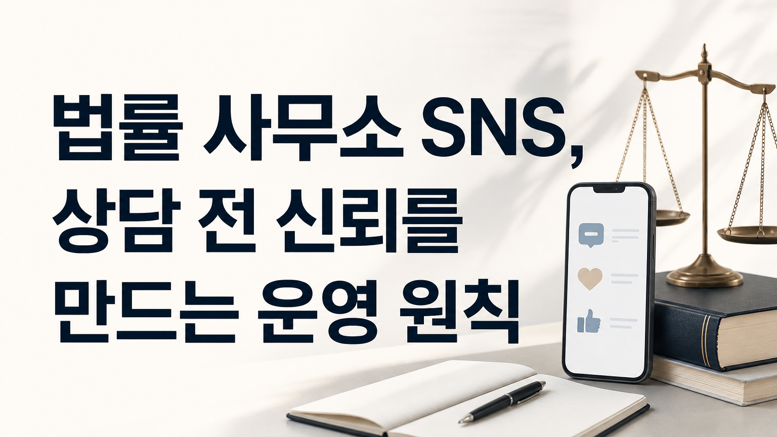 법률 사무소 SNS, 상담 전 신뢰를 만드는 운영 원칙
