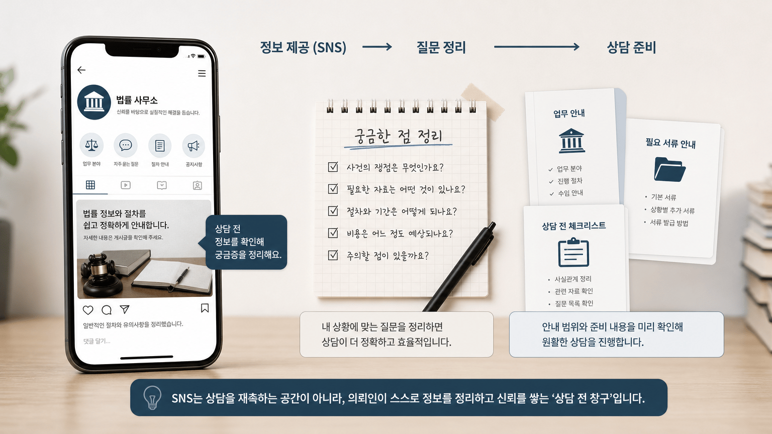 법률 사무소 SNS, 상담 전 신뢰를 만드는 운영 원칙